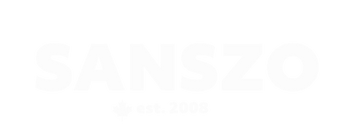 SansZo white cropped logo est. 2008