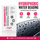 Hydrophobic water beading on vehicle paint after applying SansZo 9H NanoProtect ceramic coating.