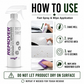 How to use SansZo Bug and Tar Remover: spray affected area, wait briefly, wipe with microfiber cloth and repeat if needed.