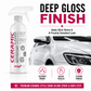 SansZo Ceramic Waterless leaves a deep glossy slick finish on exterior vehicle paint after cleaning.