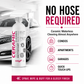 No hose ceramic waterless car wash spray for condos, apartments, garages and quick vehicle detailing.