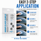 Easy 2-step Nano Glass-Shield application with Wipe A, Wipe B and microfiber cloth for exterior glass treatment.