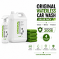 SansZo Original Waterless Car Wash Value Pack with 20 oz spray bottle, 64 oz refill and 4 microfiber cloths for Canadian car care.