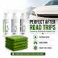 SansZo Starter Pack is ideal after road trips and highway driving for cleaning bugs, road grime and refreshing tires