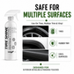 SansZo Tire Shine is suitable for tires, rubber trim and vinyl surfaces when applied properly.