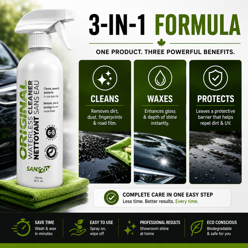 SansZo Original Waterless Car Wash & Wax Spray (20 oz) use case 1